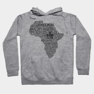 100 Reasons we celebrate black history, Africa, Black History, typography Hoodie